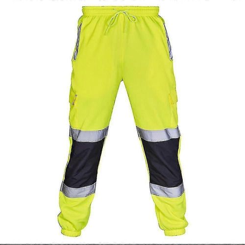 Pantalon de travail réfléchissant haute visibilité pour homme, vêtement de randonnée et de sécurité