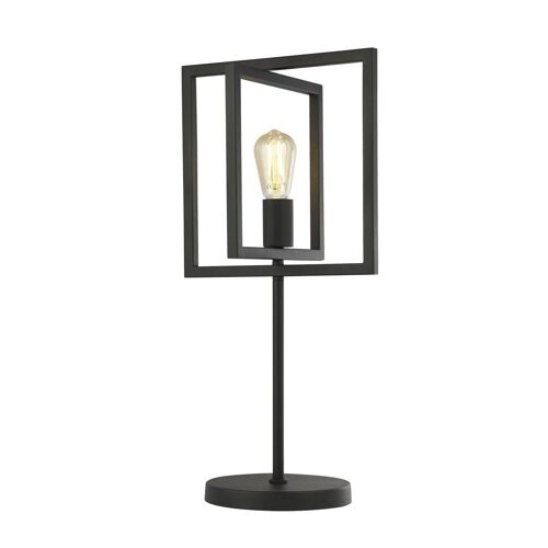 Plaza Lampe De Table Ajustable, Noir Mat