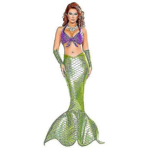 Robe Sirène À Paillettes, Jupe Queue De Poisson Sexy Ariel, Costume D'halloween, Carnaval, Fête, Cosplay, Taille M