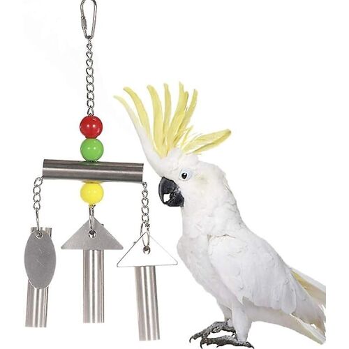 Jouet Cloche En Acier Inoxydable Avec Un Son Doux Pour Oiseaux, Perroquets, Aras
