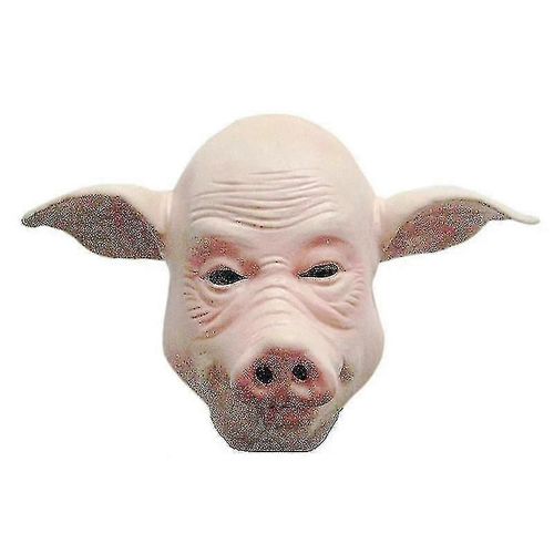 Masque Tête De Cochon En Latex De Caoutchouc, Déguisement Animal, Masque Tête Complète, Déguisement D'halloween