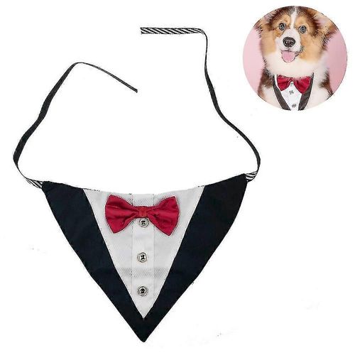Collier Bandana Pour Chien Avec N?ud Papillon