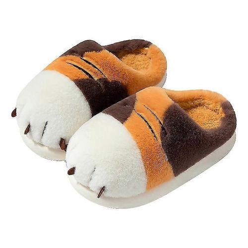 Chaussons D'hiver En Forme De Griffes D'ours Stéréoscopiques Pour Hommes Pour L'intérieur Et L'extérieur Doux Pais Antidérapants Design Mignon Tendance Polyvalents