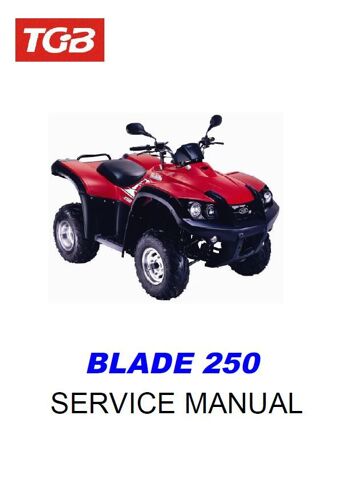 Revue Technique Quad Tgb Blade 250 1