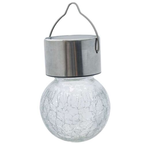 Lampe Multicolore Solaire Inox À Suspendre Progarden