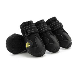 Bottes De Protection Pour Chien, Chaussures Imperméables Pour Chien Avec Sangles Réglables Réfléchissantes (6),
