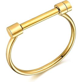 Bracelet Manchette En Acier Inoxydable Poli Pour Homme, Femme, Unisexe, Fille Ou Garçon.