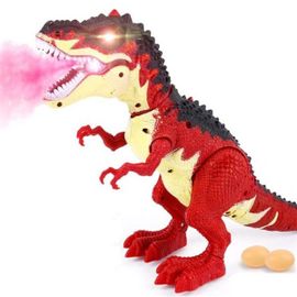 Trade Shop - Dinosaure Géant T Rex Avec Son, Lumières, Marche Jouet Enfants Pond Des Oeufs