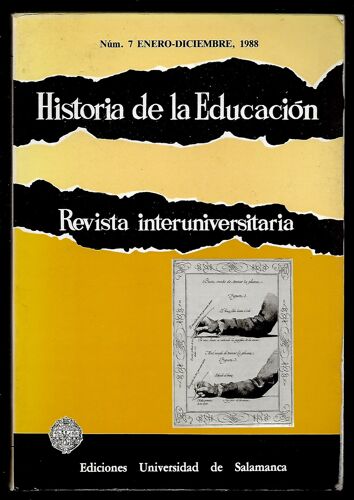 Historia De La Education Revista Interuniversitaria 7