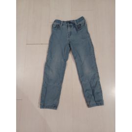 Pantalon Jean Bleu, Taille Élastique, Enfant 7 Ans