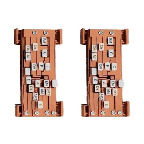 Outil D'aide À La Guitare Marron Pour Débutants, 2 Pièces - Générateur D'accords Automatique Pour Guitare Folk