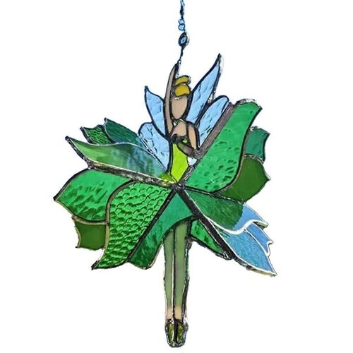 Dancing Lady Vitrail Spinner Extérieur Suspendu Décor De Jardin Décorations Décoratif Wind Spinner Ouddoor Butterfly C