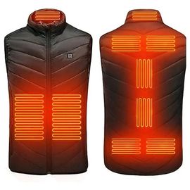 Veste Chauffante Homme Femme, Gilet Chauffant Électrique Usb, Veste D'hiver Imperméable Et Lavable Pour Homme, Veste Chauffante 3 Réglages De Chaleur Pour Moto D'hiver