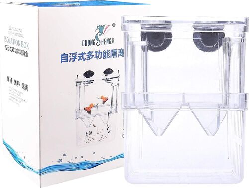 Boîte D'élevage De Poissons, Aquarium Flottant En Acrylique, Boîte D'isolement Pour Écloserie De Crevettes Et Alevins, Incubateur À Double Couche Pour Éleveurs