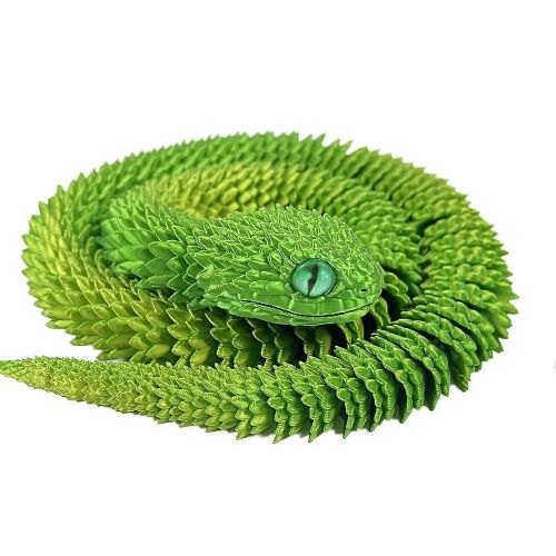 3d Viper Multi-Joint Mobile 3d Serpent Flexible Figure Articulée Modèle Cadeau Cadeau 3d Cadeau F
