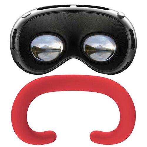 Kit de masque pour les yeux en silicone pour boîtier de console, accessoires VR anti-poussière, rouge