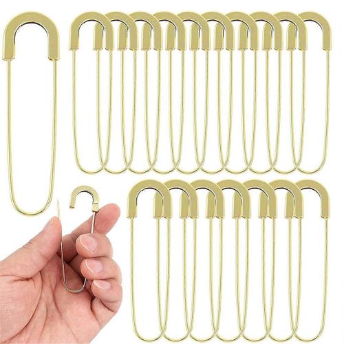 Épingles De Sûreté Extra Larges, Robustes, 7,6 Cm, 20 Pièces, Sans Spirale, Pour Couture, Épingles De Sûreté Géantes