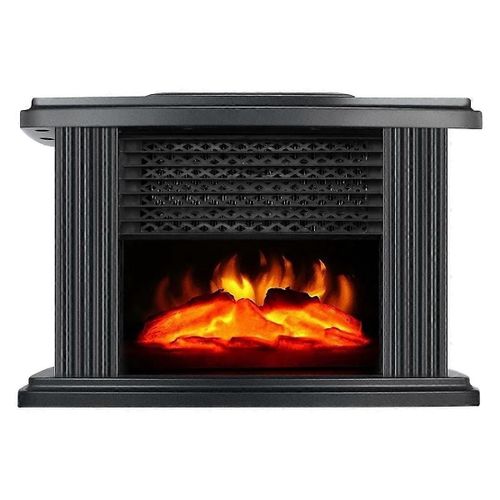 Cheminée électrique 1000 W avec télécommande, décoration de flamme électrique, portable