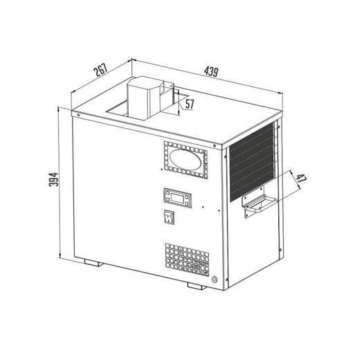 Tireuse a biere, machine a biere - Lindr AS 40, glycol, wet chiller, undercounter, Green Line
