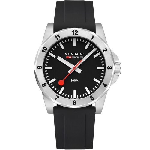 Mens Watch Mondaine Msn.42120.Rb, Quartz, 42mm, 10atm