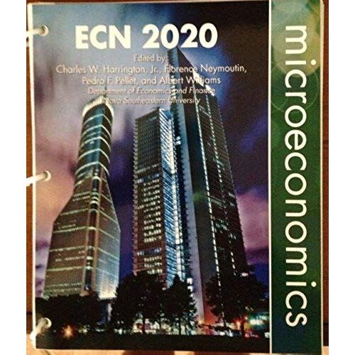 Ecn 2020 Microeconomics (Nova Southeastern University Edition)