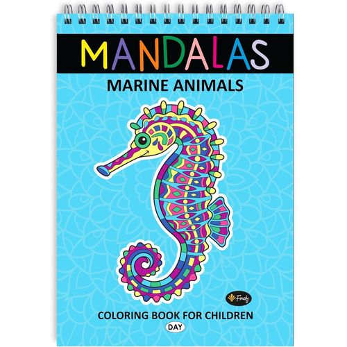 KALANKA-Mandala Enfant | Coloriage Mandala Enfant avec 30 Dessins | Coloriage Mandala Animaux | Livre Coloriage Mandala | Mandala à Colorier Enfant | Format A4 | Papier Premium | Reliure Spirale (Jou