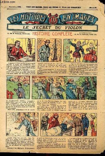 Histoires En Images - N° 905 - 26 Février 1931 - Le Secret Du Violon Par Eck-Bouillier