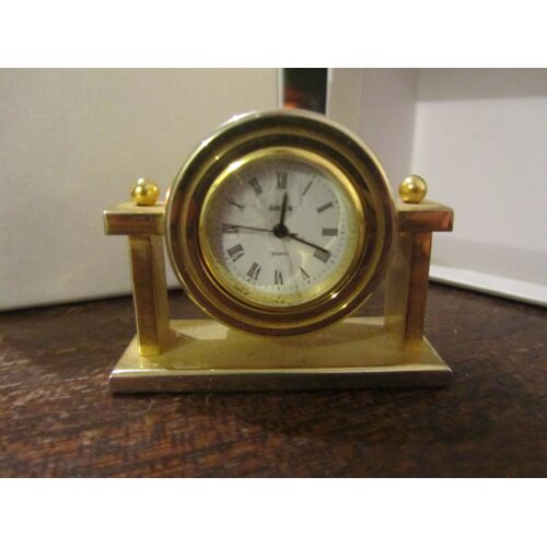 Pendulette De Bureau En Laiton
