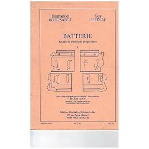 Batterie Recueil De Partitions Progressives - Boursault - Lefèvre