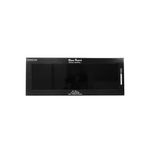 Tableau mémo board magnétique noir 30 x 80 cm - Taille unique