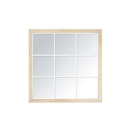 Miroir industriel carré effet fenêtre 9 vues 100x100cm - Taille unique