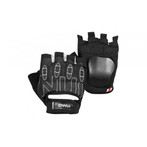 Gants De Roller Ennui Carrera Noirs - Protection Amovible - Pads En Mousse - Tissu Éponge - Pads En Caoutchouc