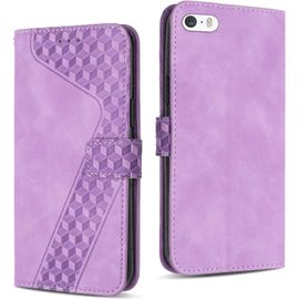 Coque Pour Iphone Se 2020 / Se 2022/8 / 7, Housse En Pu [Pochette De Portefeuille], Pour Iphone Se 2020 / Se 2022/8 / 7 (Violet)