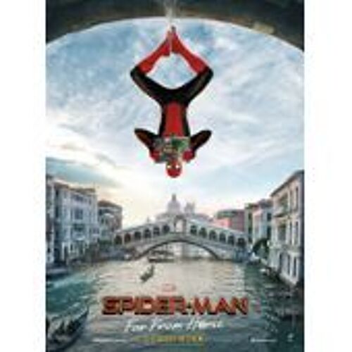 Spiderman - Spider Man Far From Home - Jon Watts - Tom Holland - Samuel L Jackson - 2019 - Affiche De Cinéma Pliée 120x160 Cm