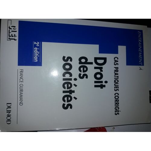 Droit Des Sociétés - Cas Pratiques Corrigés, Épreuve N°1 Du Decf