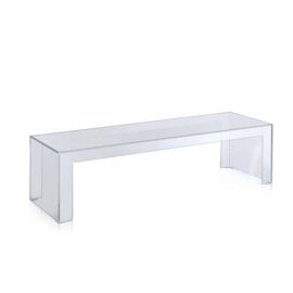 Invisible Side - Table D'appoint - Verre Clair - Hauteur 31,5 Cm - Taille Unique