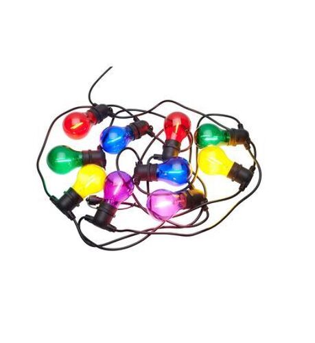 Guirlande Lumineuse Guinguette Extensible Ampoules Verres Led - Taille Unique