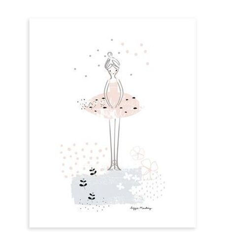 Affiche danseuse étoiles BALLERINA - Taille unique