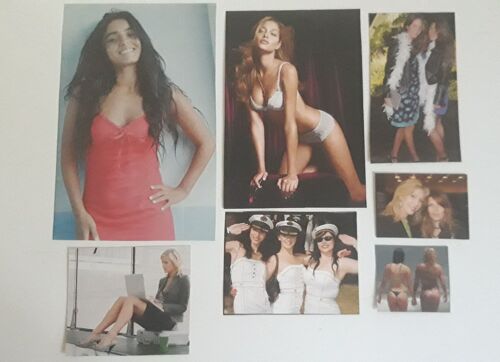 Lot De 7 Photos Femmes Découpées Magazines Presse Charme Sexy