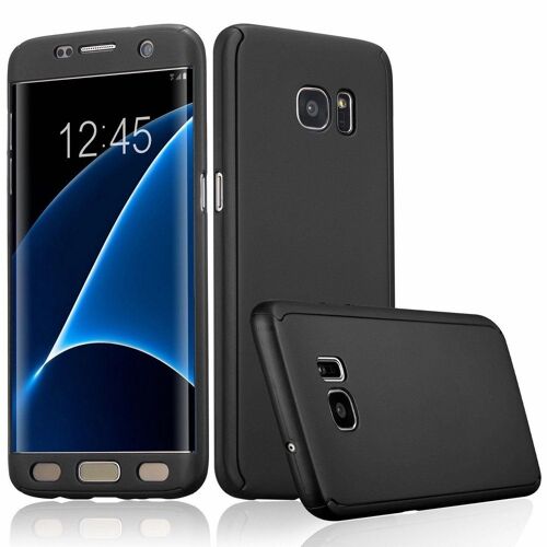 Coque Samsung Galaxy S6 Edge Intégrale Full Noir Silicone Rigide (Tpu)