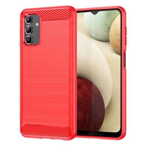 Coque Pour Samsung Galaxy A13 4g / 5g / A04s - Housse Etui Silicone Gel Carbone + Verre Trempe - Rouge