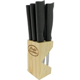 Bloc En Bois De 6 Couteaux A Steak Pradel