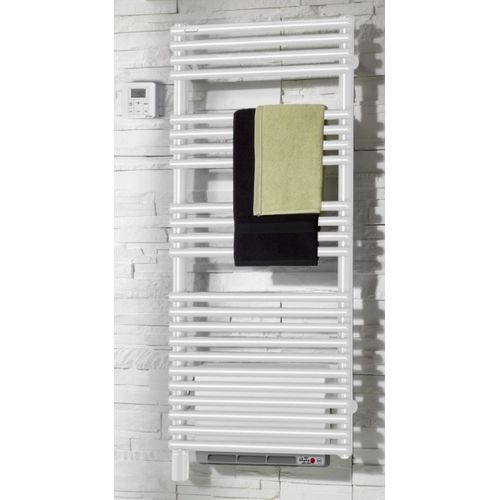 Radiateur Sèche-Serviettes Cala Air Électrique Blanc 1000 W Avec Soufflant Invisible 1000 W Commande De Programmation Infrarouge Ired Réf. T