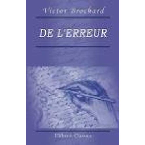 De L'erreur