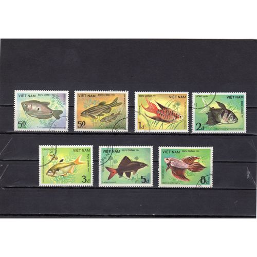 Timbres-Poste Du Vietnam (Poissons)