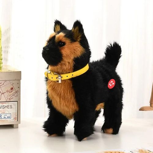 Nouvelle Simulation Électrique Chien De Compagnie Commande Vocale Marche Hochant La Musique Tactile Robot Animal En Peluche Animal De Compagnie Jouet Pour Enfants Cadeau.Wolfdog.