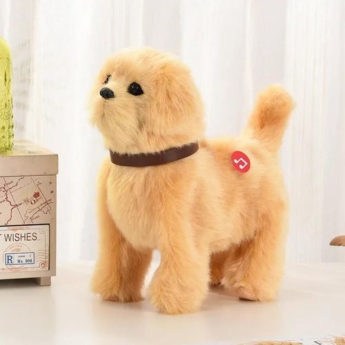 Nouvelle Simulation Électrique Chien De Compagnie Commande Vocale Marche Hochant La Musique Tactile Robot Animal En Peluche Animal De Compagnie Jouet Pour Enfants Cadeau.Golden Retriever.