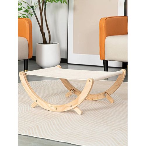 Lit Balançoire Pliable En Bois Véritable Pour Chat,Antidérapant,Stable,Quatre Saisons Disponibles,Lit Suspendu,Fournitures Pour Animaux De Compagnie.