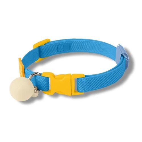 Collier Réfléchissant Pour Chat,Réglable,Doux,Accessoire De Mode D'été Avec Fermoir Détachable Pour Chats D'intérieur Et D'extérieur.Blue.