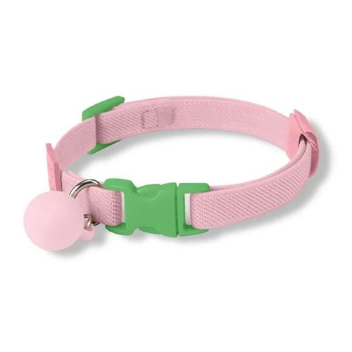 Collier Réfléchissant Pour Chat,Réglable,Doux,Accessoire De Mode D'été Avec Fermoir Détachable Pour Chats D'intérieur Et D'extérieur.Pink.